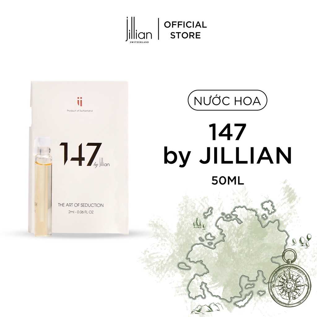 Nước hoa nam 147 by Jillian size mini (EDP) x 2ml