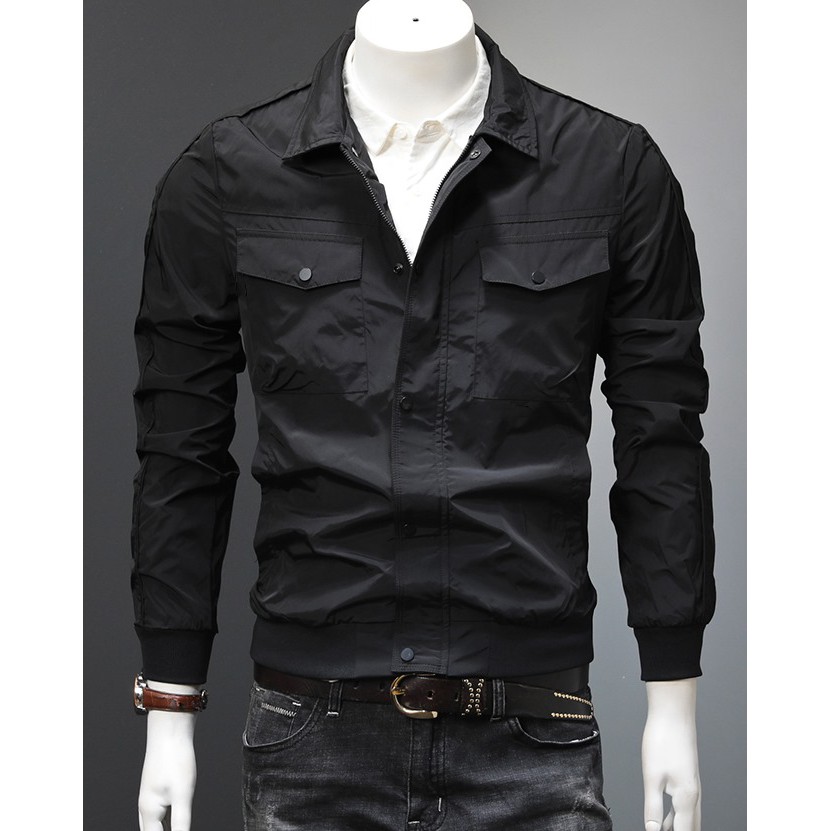 Áo khoác, Áo Khoác gió nam 2 lớp gió dày dặn siêu xịn mịn chất liệu Micro Polyester, không thấm nước, không phai màu N6