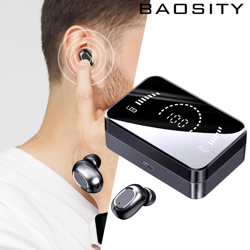 [BAOSITY]Sports Headphone Touch Control Bluetooth Wireless Earphones With Microphone