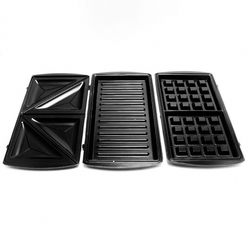 Máy Làm Bánh Waffle, Nướng Bánh Mì Sandwich Tiross TS513, 3 Trong 1, Hàng Chính Hãng, Bảo Hành 12 Tháng