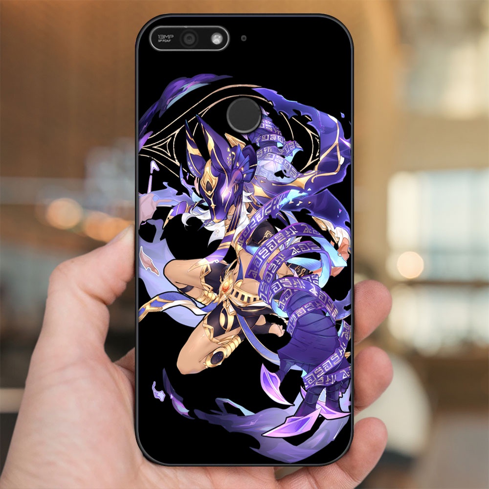 Ốp lưng Huawei Y6 Prime viền đen in hình Cyno Genshin Impact