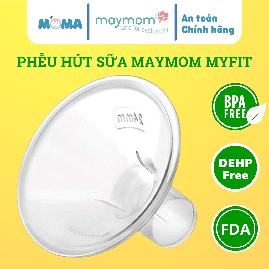 【Nhiều size】Phễu Hút Sữa Maymom (9 size) | Cách chọn size phễu máy hút sữa dùng cho Medela/Spectra/Avent/Fatz/Unimom