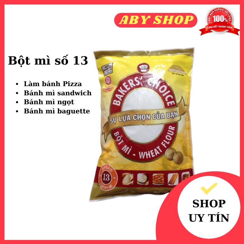 Bột mì số 13 ⚡GIÁ TỐT NHẤT⚡ bột làm bánh mì, pizza được nhiều người tin dùng - gói 1kg