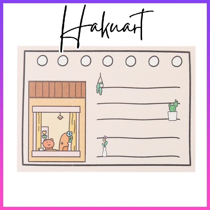 Giấy Note Nhiều Mẫu Hoạt Hình Dễ Thương - Họa Cụ Hakuart