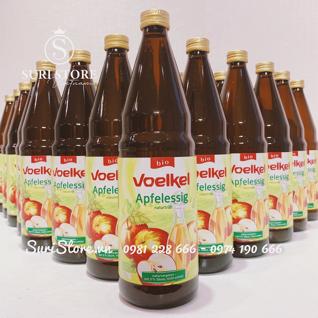 Giấm táo hữu cơ Voelkel Bio - 750ml