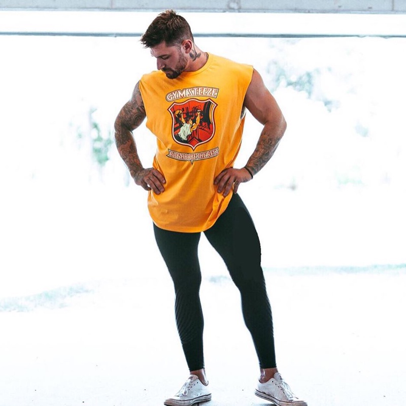 Áo Ba Lỗ Thể Thao Chất Liệu Cotton Thoải Mái Cho Nam