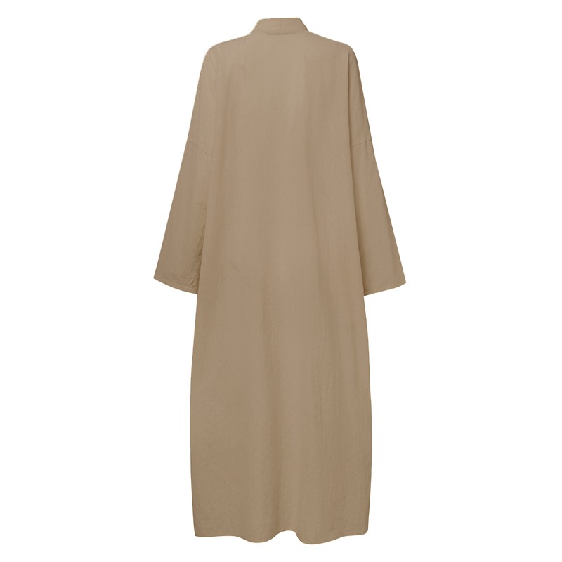 Áo Khoác Cardigan Zanzea Màu Trơn Dáng Dài Thời Trang Đơn Giản | BigBuy360 - bigbuy360.vn