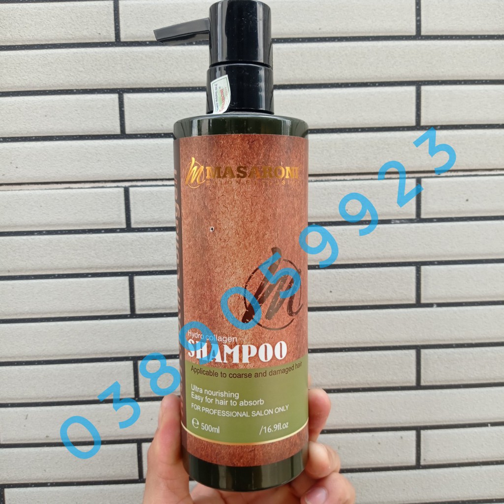 [CHÍNH HÃNG]💥💥Dầu Gội  Masaroni Biotin Collagen Keratin Shampoo 500ml