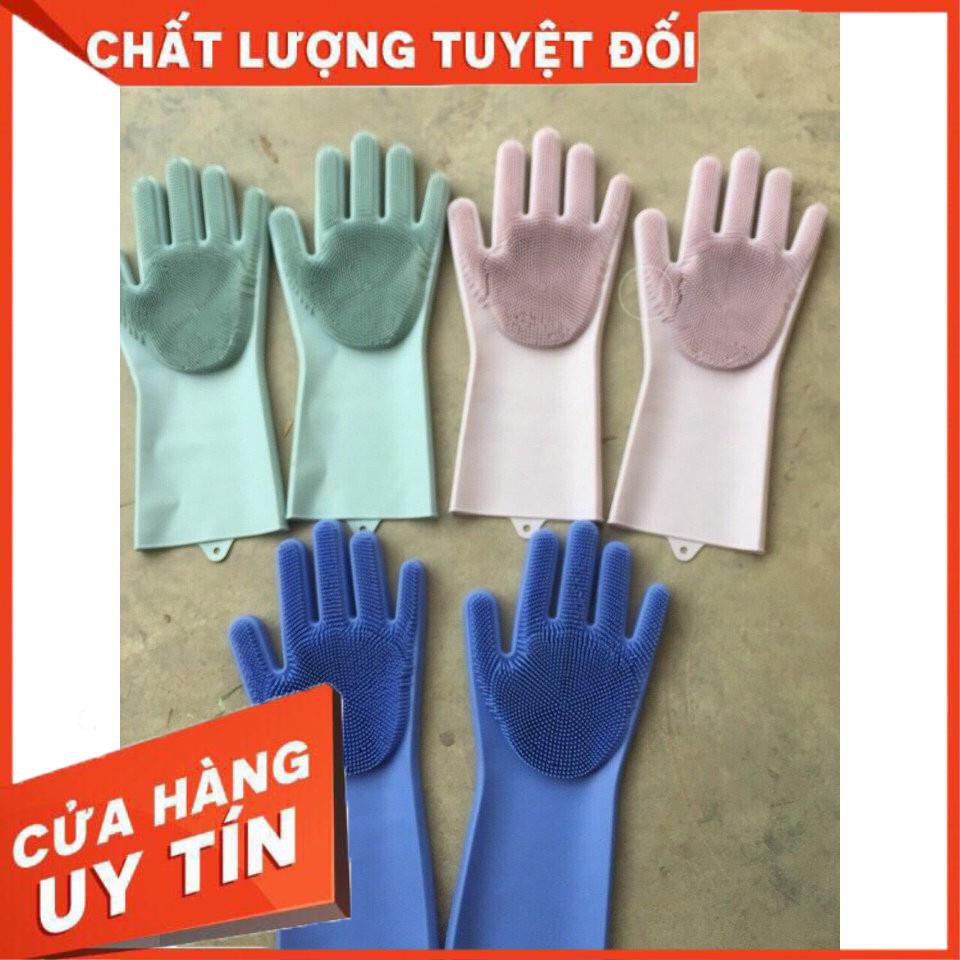 [XẢ KHO+FREE SHIP] Gang tay silicol kiêm miếng rửa bát SIÊU TIỆN LỢI