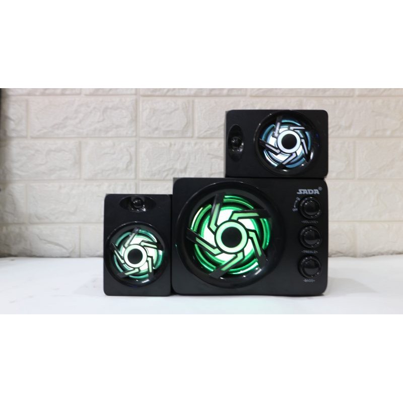 LOA SADA D-209 2.1 LED RGB BASS SIÊU TRẦM