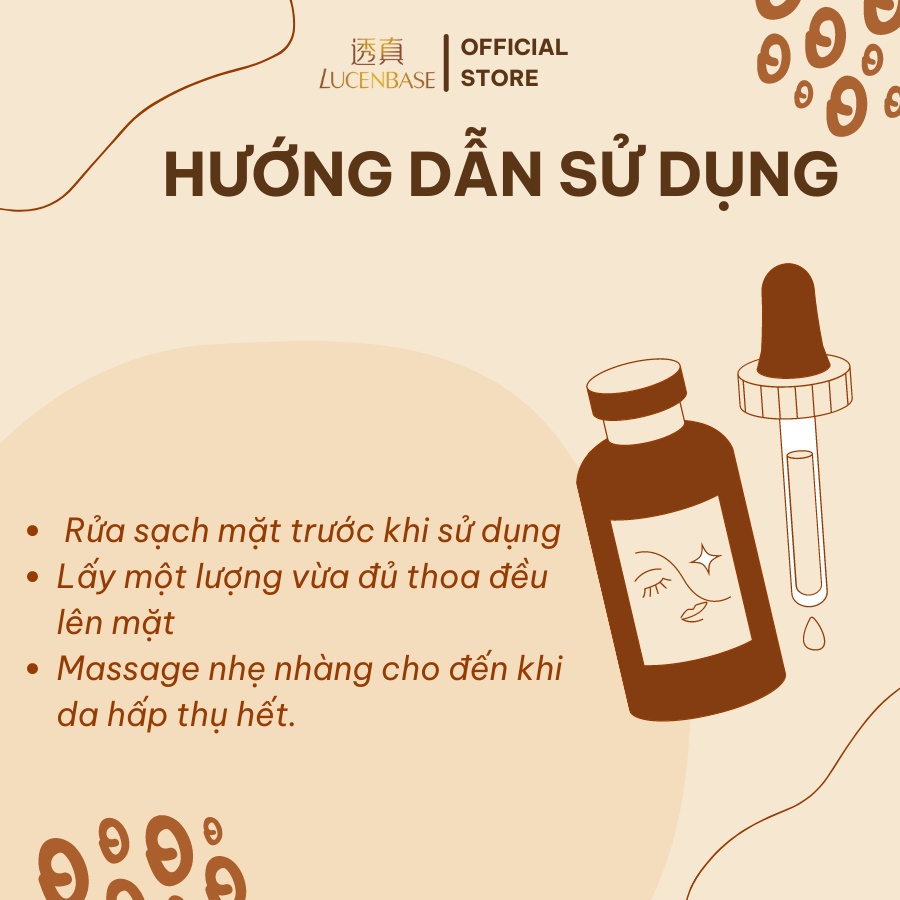 Serum 5% lucenbase niacinamide  kiềm dầu, giảm thâm, sáng da  chính hãng 30ml