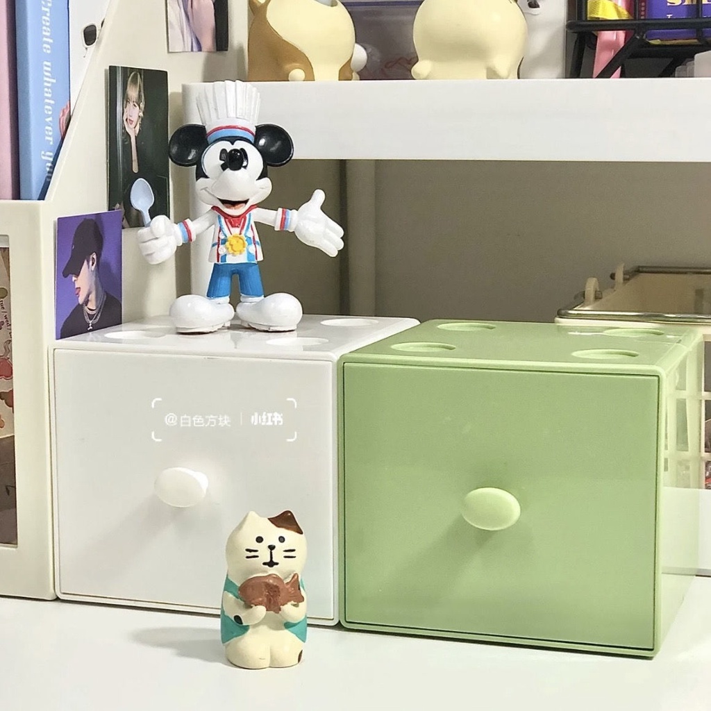 Hộp Lưu Trữ Macaron Màu Trong Hộp Lưu Trữ Máy Tính để Bàn Cô Gái Trái Tim Hộp Lưu Trữ Hình Vuông Lưu Trữ Những Thứ Nhỏ Có Thể được Xếp Chồng Lên Nhau Một Cách Tự Do