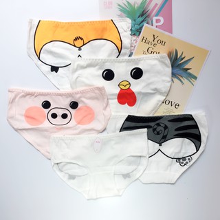 Quần Lót Cotton Nữ Vải Siêu Mịn - Chip Xinh Hình Thù Ngộ Nghĩnh Loại 1