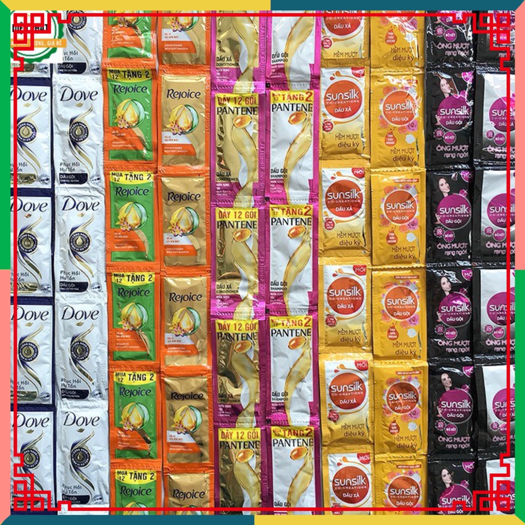 Dây Dầu Gội Xả Dove, Rejoice, Pantene, Sunsilk