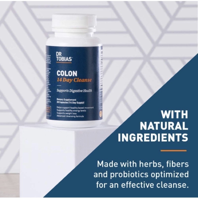 Viên uống detox, thanh lọc cơ thể, giảm cân trong 14 ngày Dr. Tobias Colon 28 viên USA
