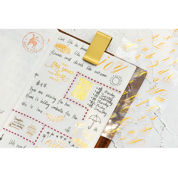 Sticker ảnh kim, trang trí sổ dán ảnh, scrapbook, album ảnh