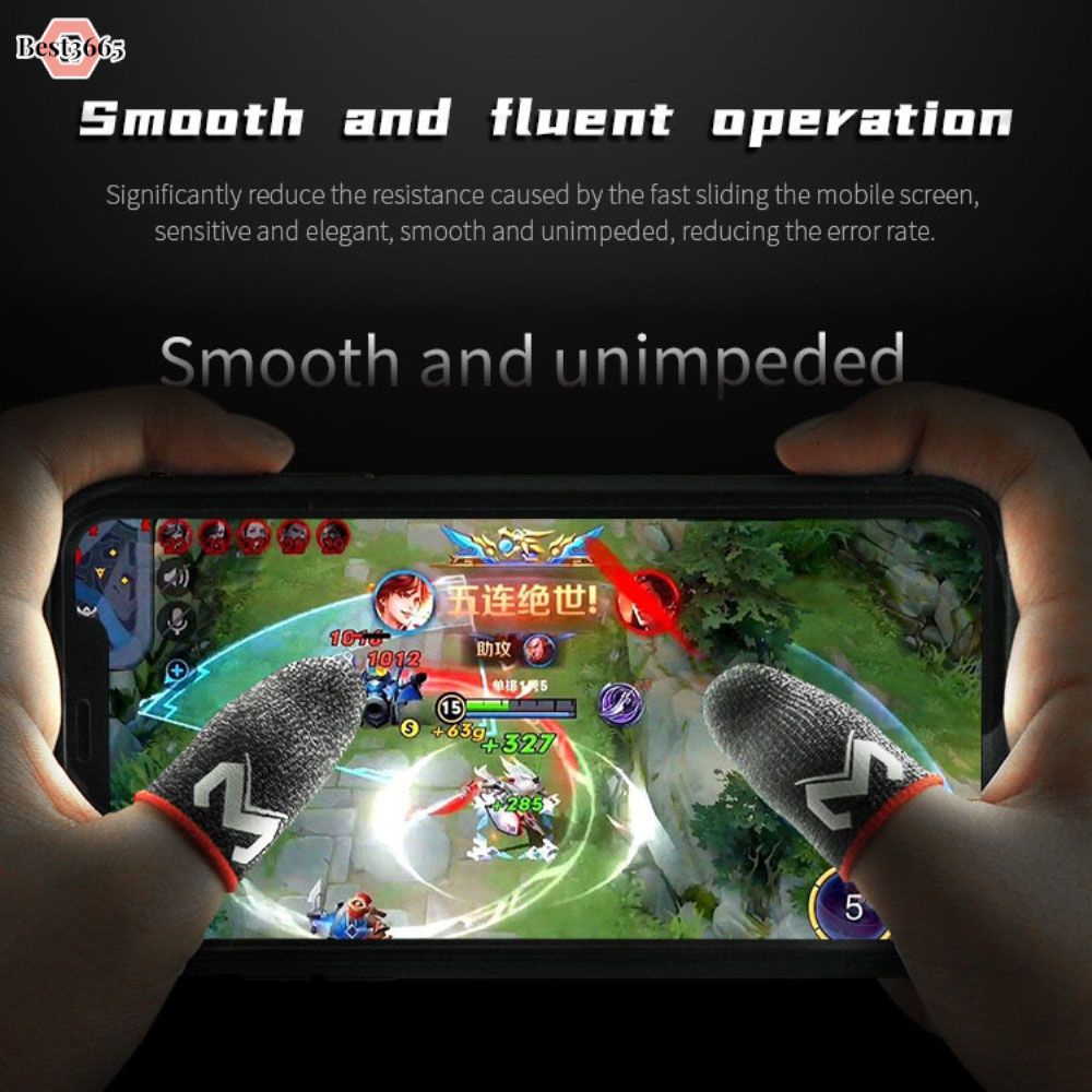 1 Pair Phone Games Sweat-proof Finger Gloves Thumbs Finger Cover Non-slip Sleeve For PUBG Touch Screen Game Practical Access best3665