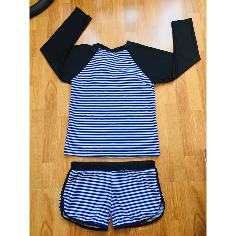Áo tắm tay dài dáng thể thao size xl