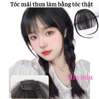 Mái thưa tóc thật dệt tay cao cấp