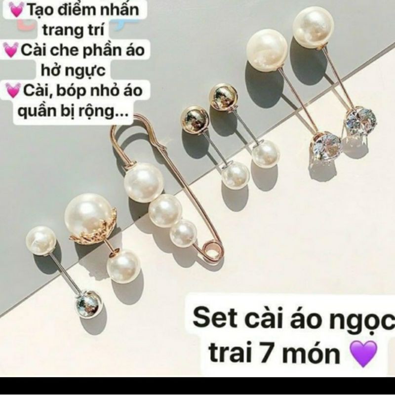 Set 7 cài áo mẫu mới