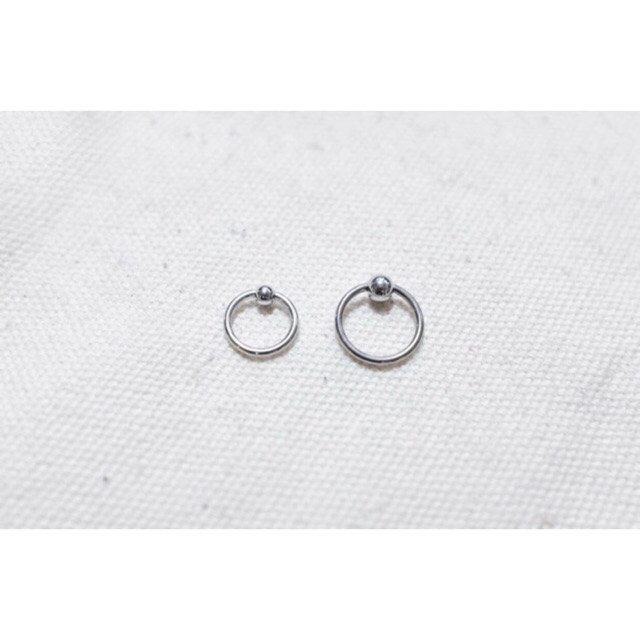 khuyên tròn đeo tai vòng 1 bi bằng thép y tế xỏ khuyên piercing - XUÂN SHOP #13313721290