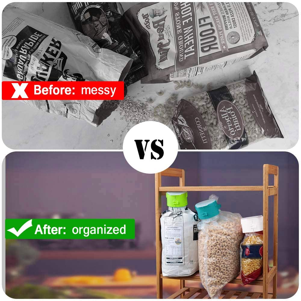 Dụng Cụ Kẹp Miệng Túi Thực Phẩm Bằng Nhựa Tiện Dụng Cho Nhà Bếp