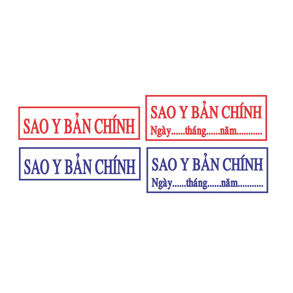 Con Dấu SAO Y BẢN CHÍNH Thương Hiệu Shiny (S222)