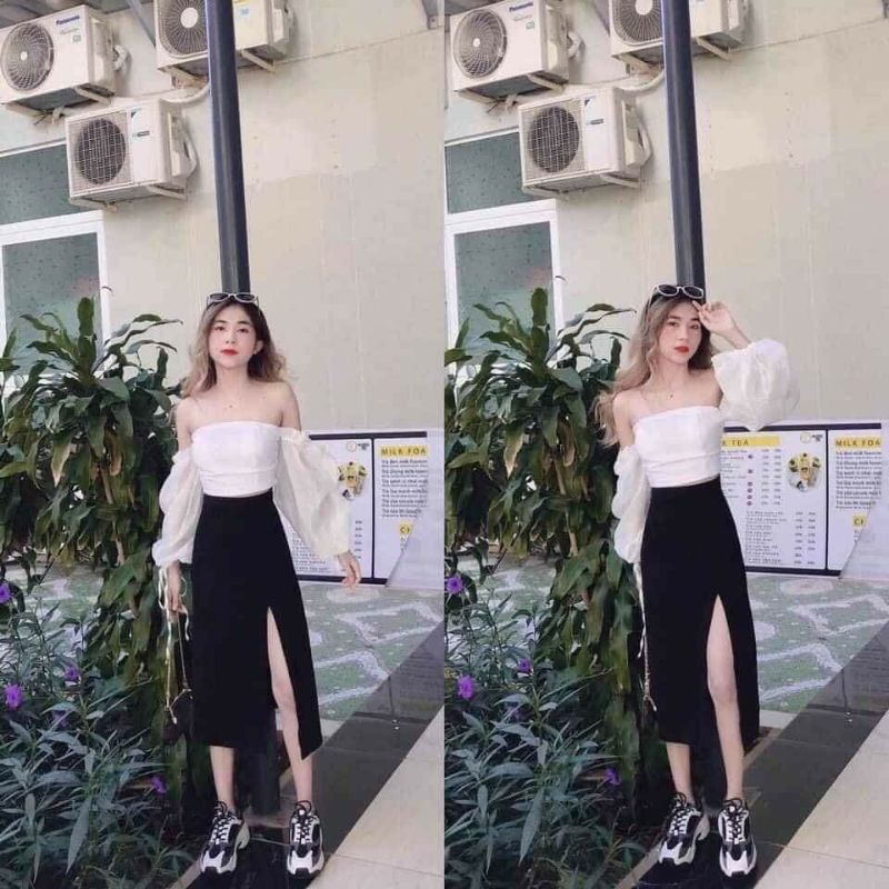 Chân váy xẻ quốc dân cá tính