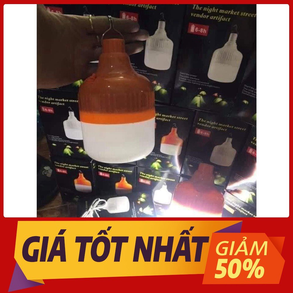 [Sale toàn shop] Bóng đèn led tích điện 60W