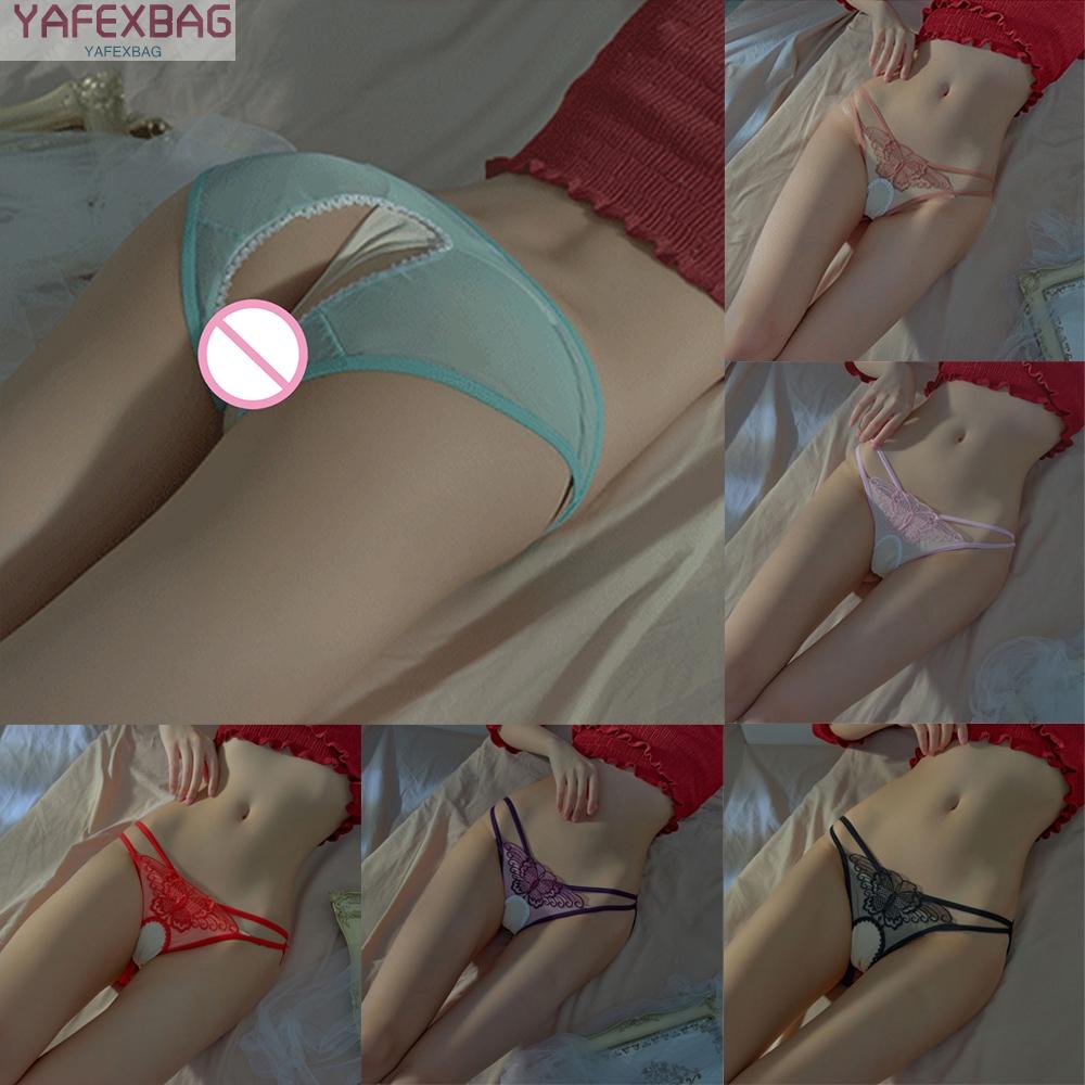 Womens Sexy Lace Crotchless Panties Underwear Thongs G-Strings Briefs Knickers In Stock