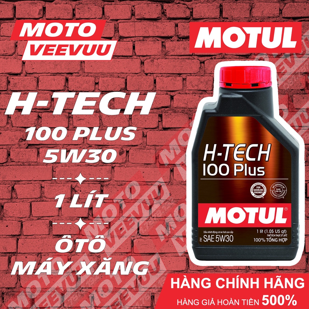 Dầu nhớt xe ô tô MOTUL H-Tech 100 Plus 5W30 1 Lít ĐỘNG CƠ XĂNG