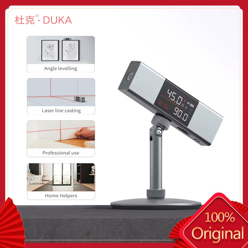 Thước Đo Góc Kỹ Thuật Số Laser DUKA LI1 2 Trong 1