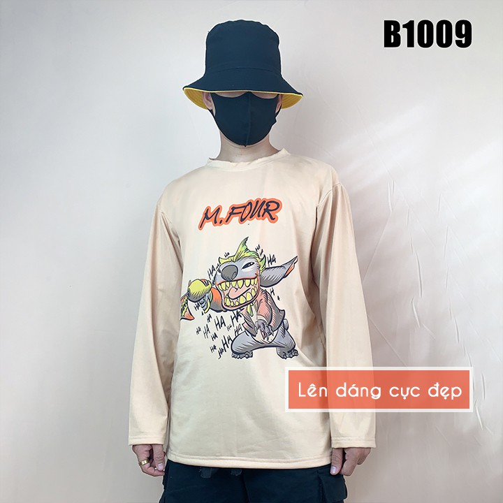 Áo thun dài tay thu đông nam nữ Wado chất liệu cotton dáng áo unisex in hình mã B1009 | BigBuy360 - bigbuy360.vn
