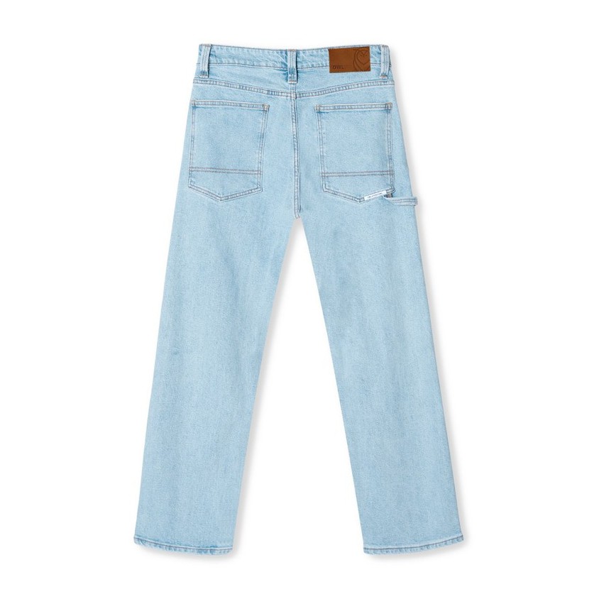 OWL BRAND® Quần Jean Dài Relax Xanh Nhạt - OWL040521 | BigBuy360 - bigbuy360.vn