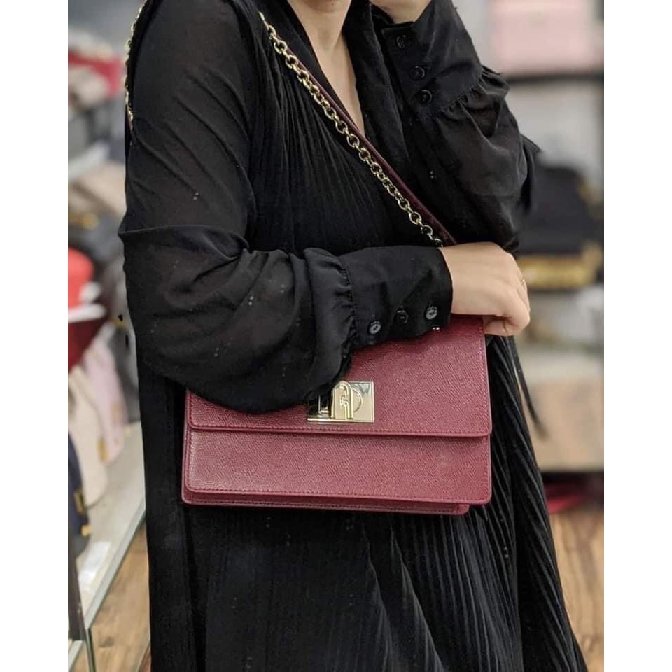 Túi xách nữ chính hãng Furla 1927 màu cili cực hót