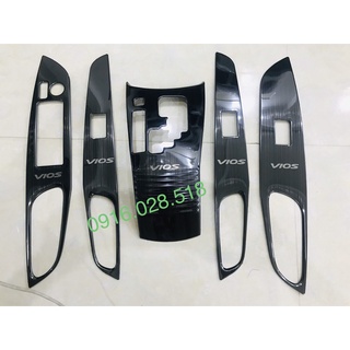 Ốp nội thất titan xe vios 2021 số tự động cao câp, op noi that