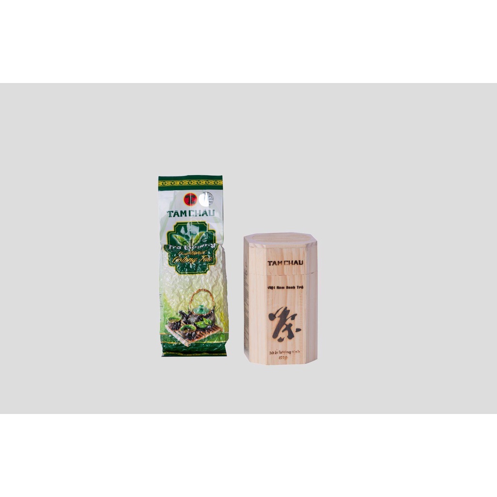 TRÀ OOLONG ( Ô LONG) HỘP GỖ TÂM CHÂU 100GR - TÂM CHÂU