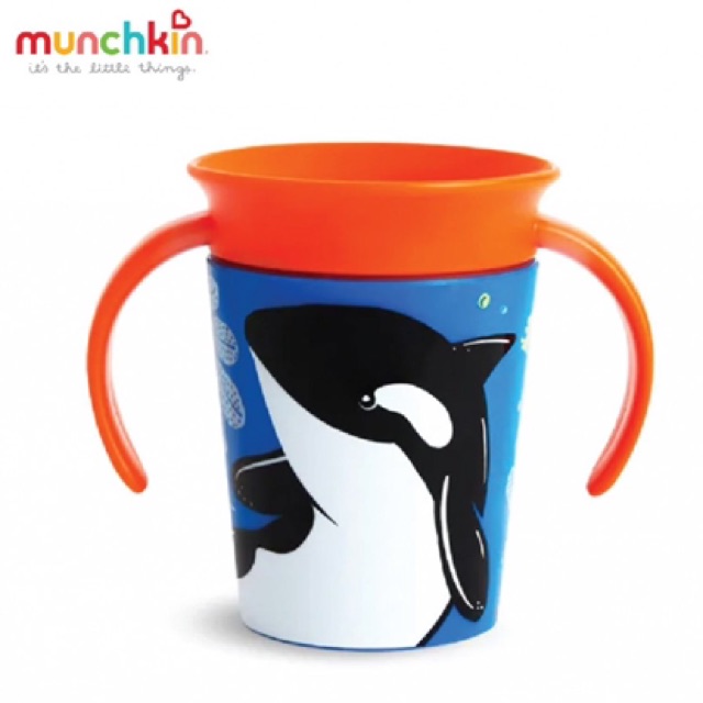 Cốc tập uống 360 độ Munchkin Deco chống đổ có tay cầm 177ml