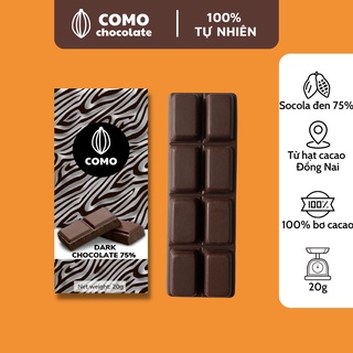 Socola thanh 20g Como Chocolate đậm vị đồ ăn vặt nội địa