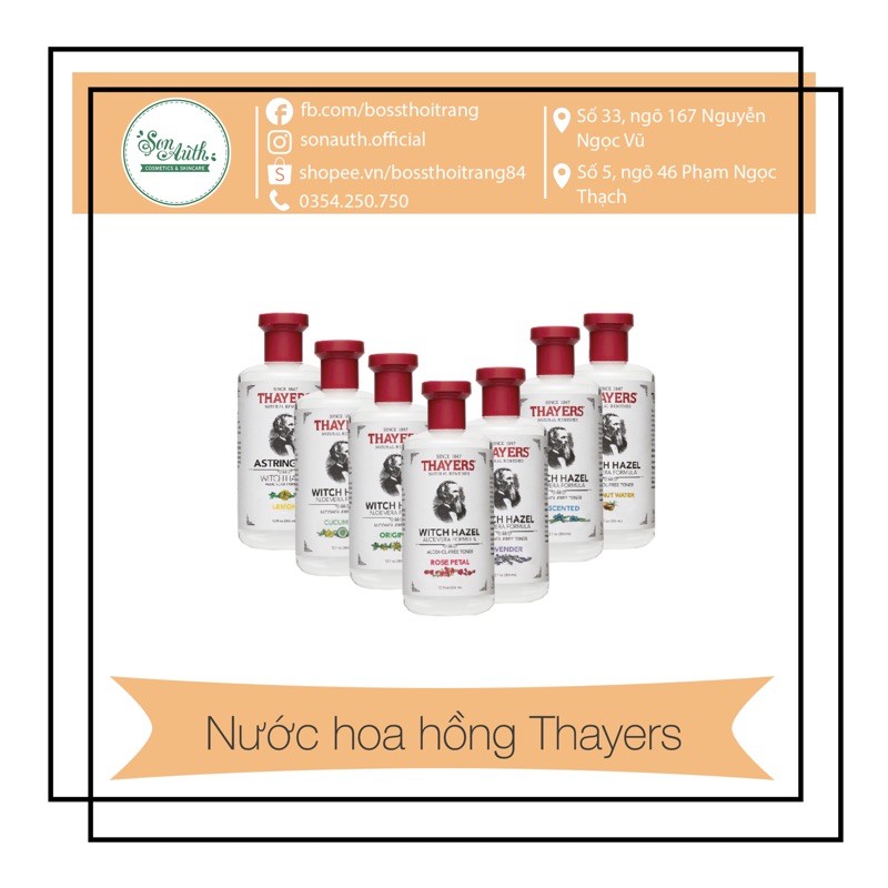 Nước hoa hồng Thayers