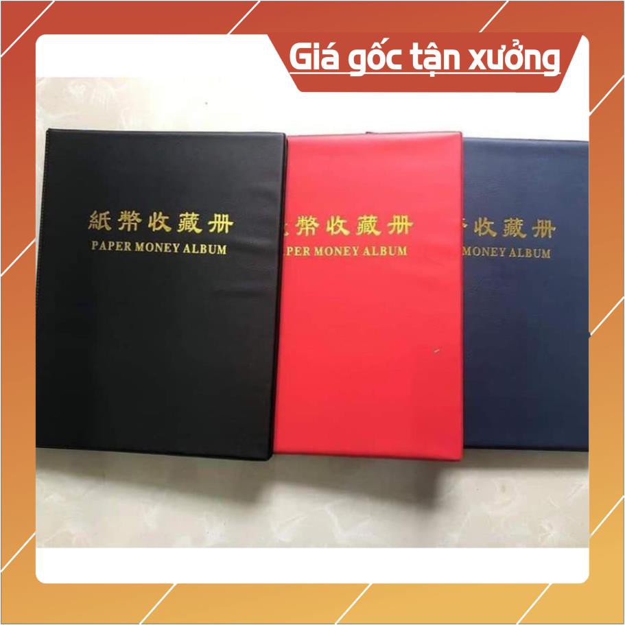 [TRỢ GIÁ] Album Đựng Tiền Giấy 20 Phơi 3 ngăn trong suốt PCCB (chứa được tối đa 60 tờ tiền)