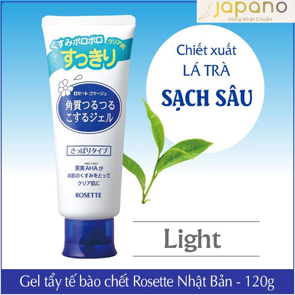 Tẩy tế bào chết da mặt Rosette Gel Nhật Bản an toàn cho mọi loại da 120g - Japano | BigBuy360 - bigbuy360.vn