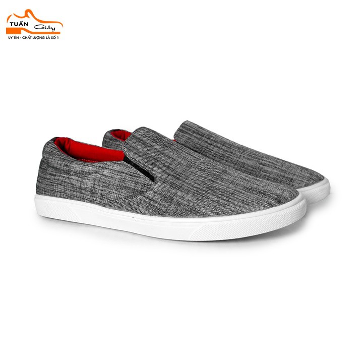 [Chính Hãng] Giày Slip On Nam Vải Cao Cấp