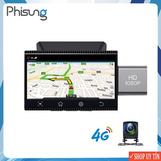 Camera hành trình thương hiệu cao cấp Phisung K11 - Android 4G, Wifi, 3 inch - CHÍNH HÃNG 12 THÁNG