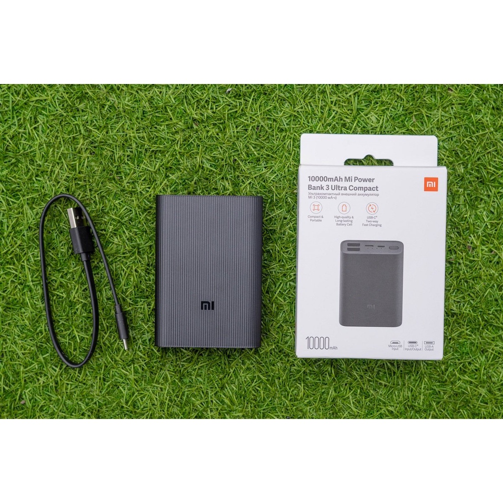 Pin dự phòng 10000mAh Mi Power Bank 3 Ultra Compact (Đen) BHR4412GL