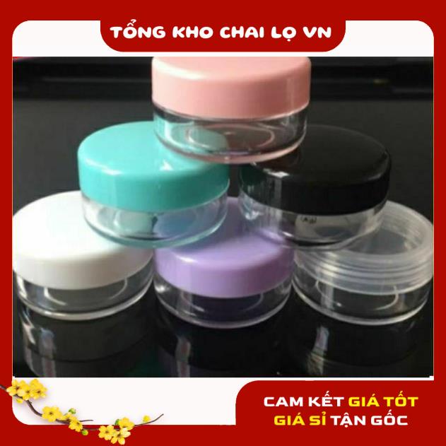 Hủ Đựng Kem ❤ SIÊU RẺ ❤ [Sỉ 1.2] Hũ chiết mỹ phẩm 3g,5g chiết kem , phụ kiện du lịch