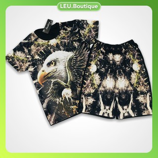 [HOT SALE] Đồ bộ Nam ĐẠI BÀNG in 3D cực ngầu, Bộ quần áo Nam chất thun lạnh, cực đẹp - LEU Boutique