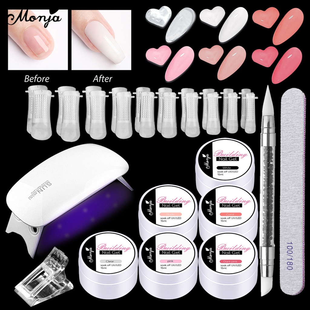 Dụng Cụ Đèn Led UV 15ML Không Dính Nhanh Khô Dùng Để Thiết Kế Móng Tay 3D DIY