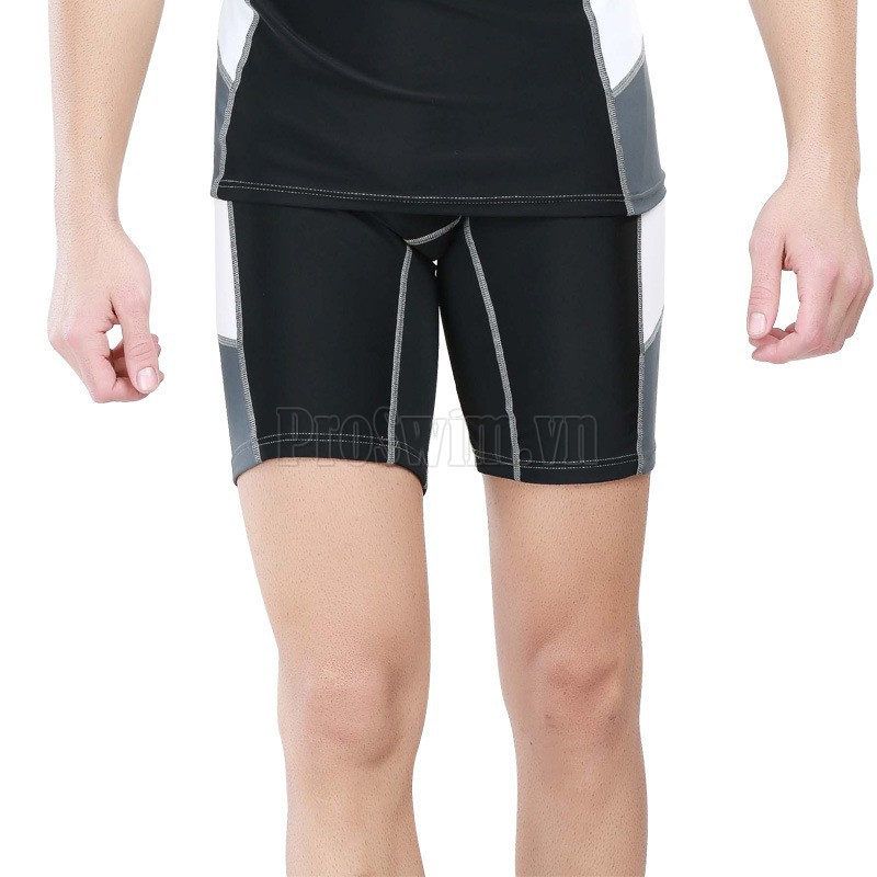 XẢ Set Quần Áo Bơi Nam 712 Đen Tay Ghi Hông Trắng | BigBuy360 - bigbuy360.vn