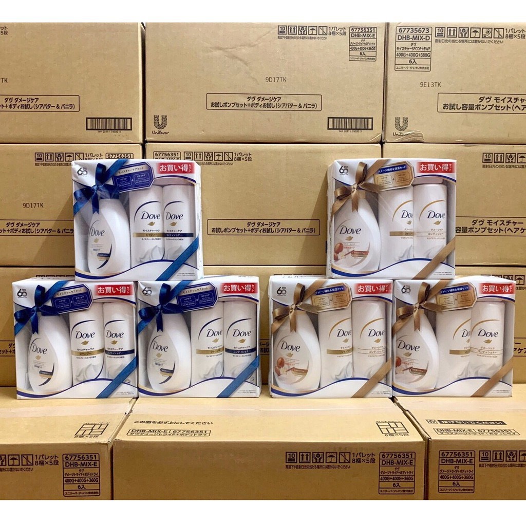 Bộ Sữa Tắm Dầu Gội Xả Phục Hồi Hư Tổn Dove Moisture Care ( Mẫu Mới) chuẩn hàng nhật giá tốt